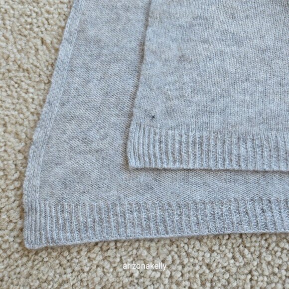 NWOT Deane & White Cashmere Wrap Huge Heather Grey - Picture 4 of 6